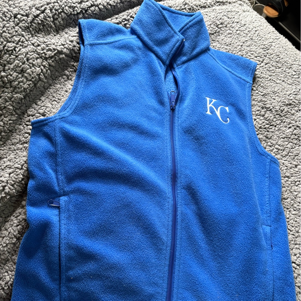 KC Blue Women’s Fleece Vest - Sleeveless Jacket